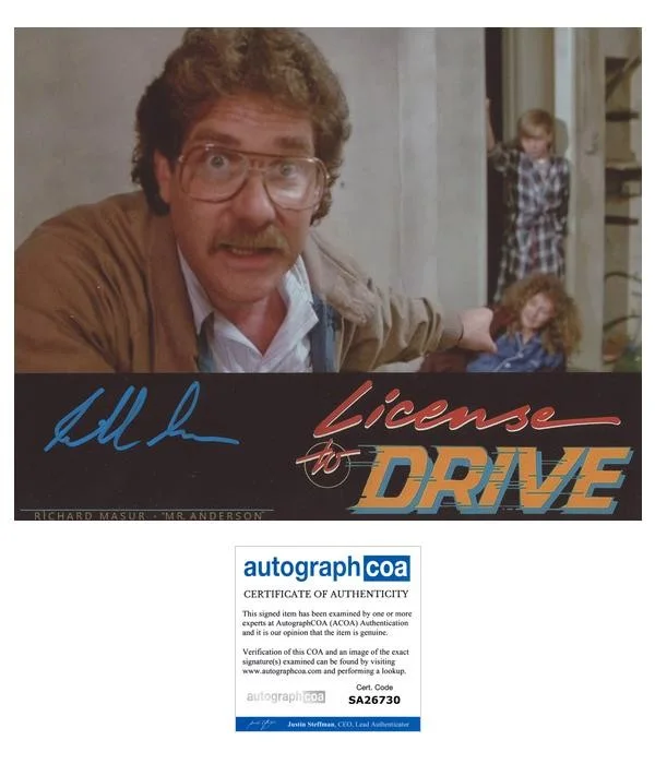 Richard Masur — Richard Masur "License to Drive" AUTOGRAPH Signed Mr. Anderson 8x10 Photo B ACOA
