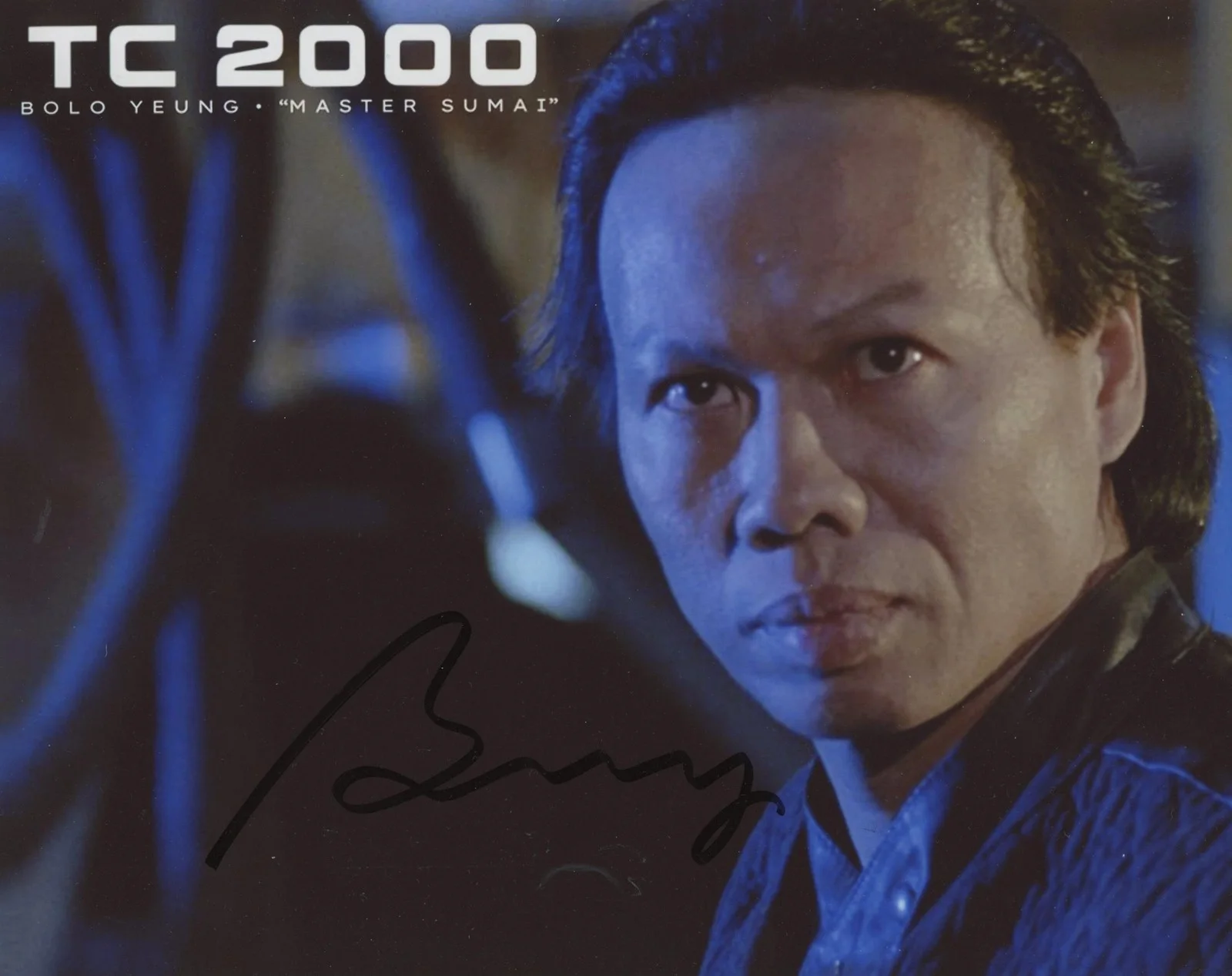 Bolo Yeung — Bolo Yeung "TC 2000" Autograph SIGNED 'Master Sumai' Autographed 8x10 Photo ACOA, image 2