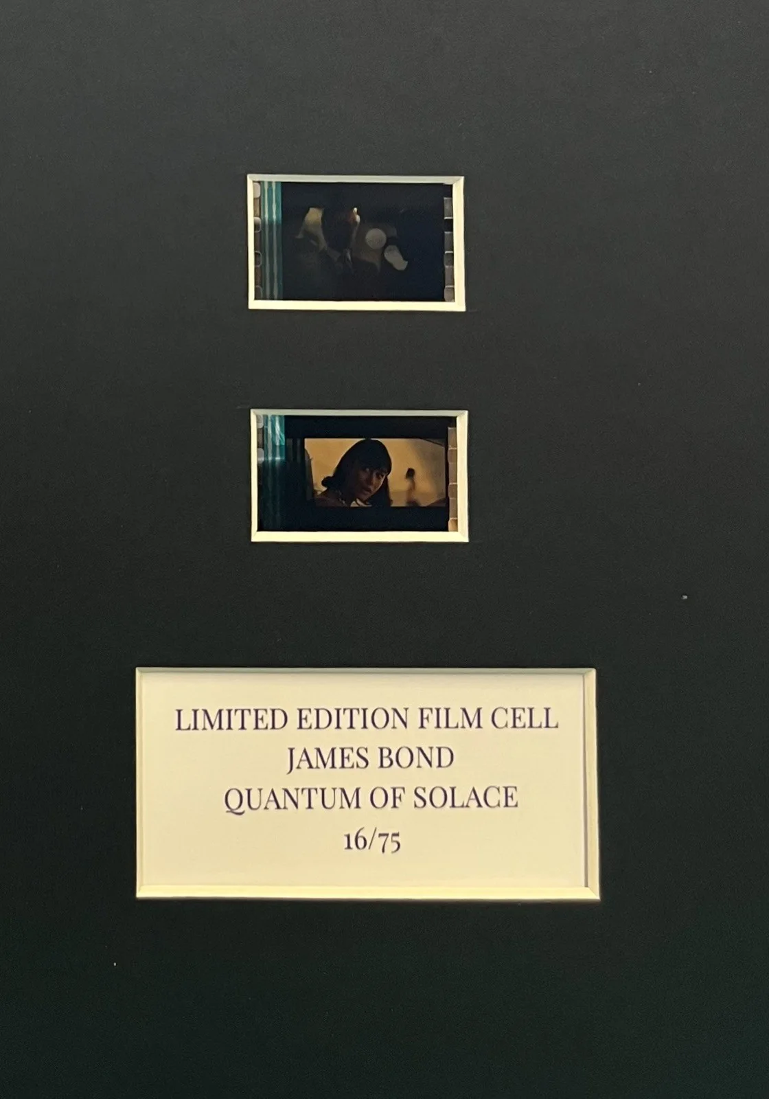 007 JAMES BOND. QUANTUM OF SOLACE. 35mm Film Cell Mounted Display, image 2