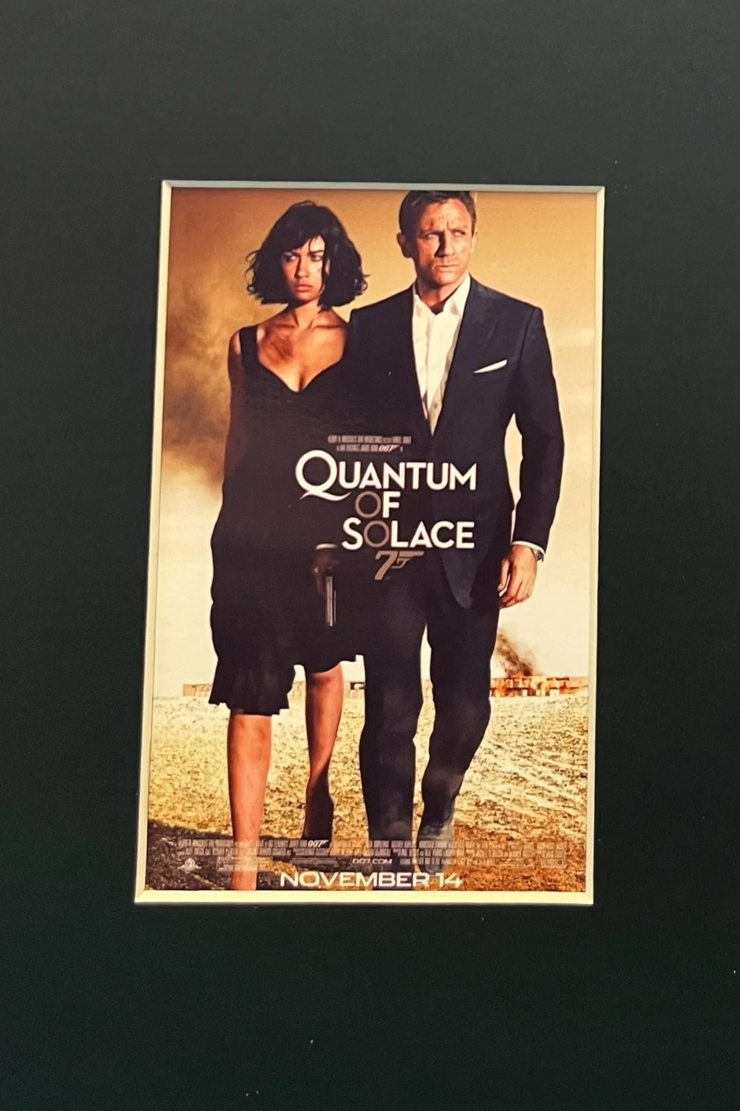 007 JAMES BOND. QUANTUM OF SOLACE. 35mm Film Cell Mounted Display, image 3