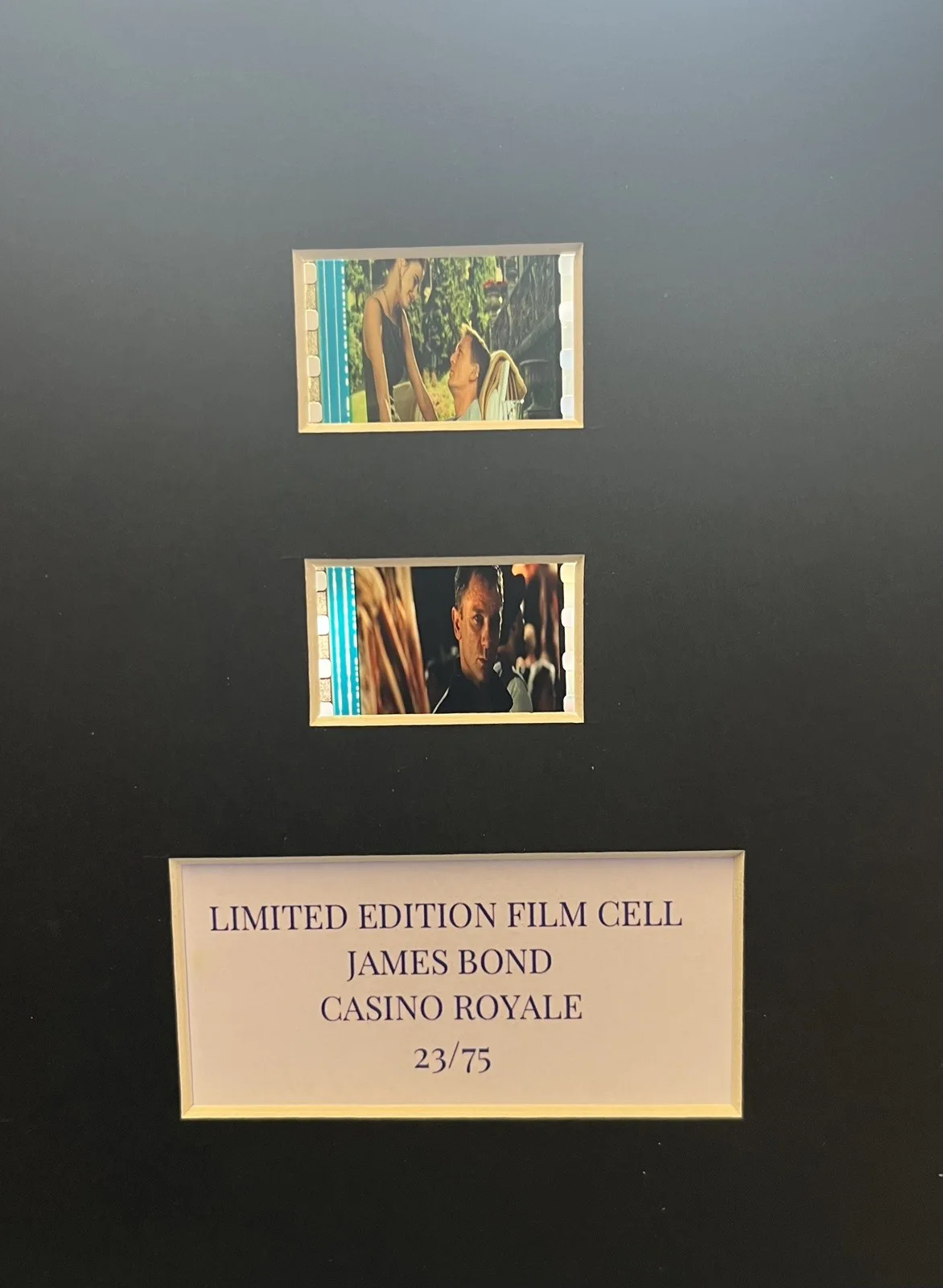 007 JAMES BOND. CASINO ROYALE . 35mm Film Cell Mounted Display, image 3