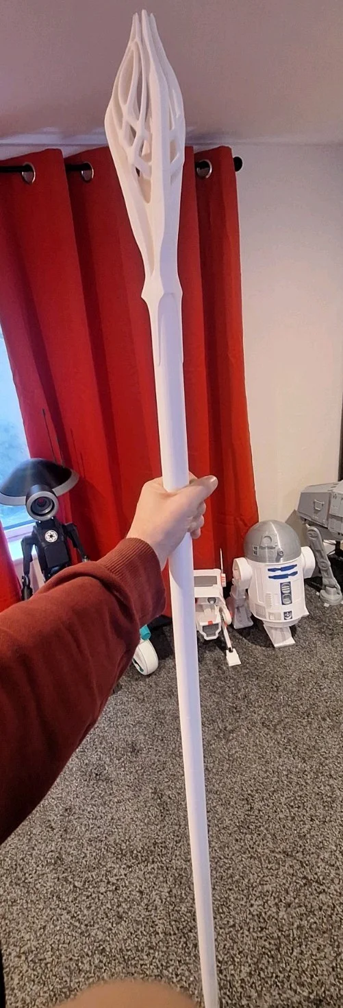 Lord of the Rings Gandalf the White Staff 3D Printed 6 Foot, изображение 3