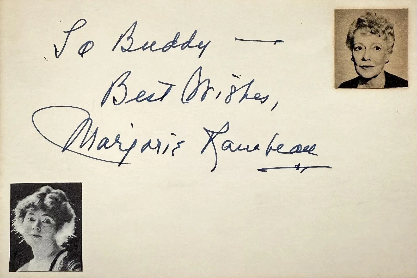 Marjorie Rambeau — MARJORIE RAMBEAU Signed Autographed 4"x 6" INDEX CARD Primrose Path Tobacco Road, изображение 3