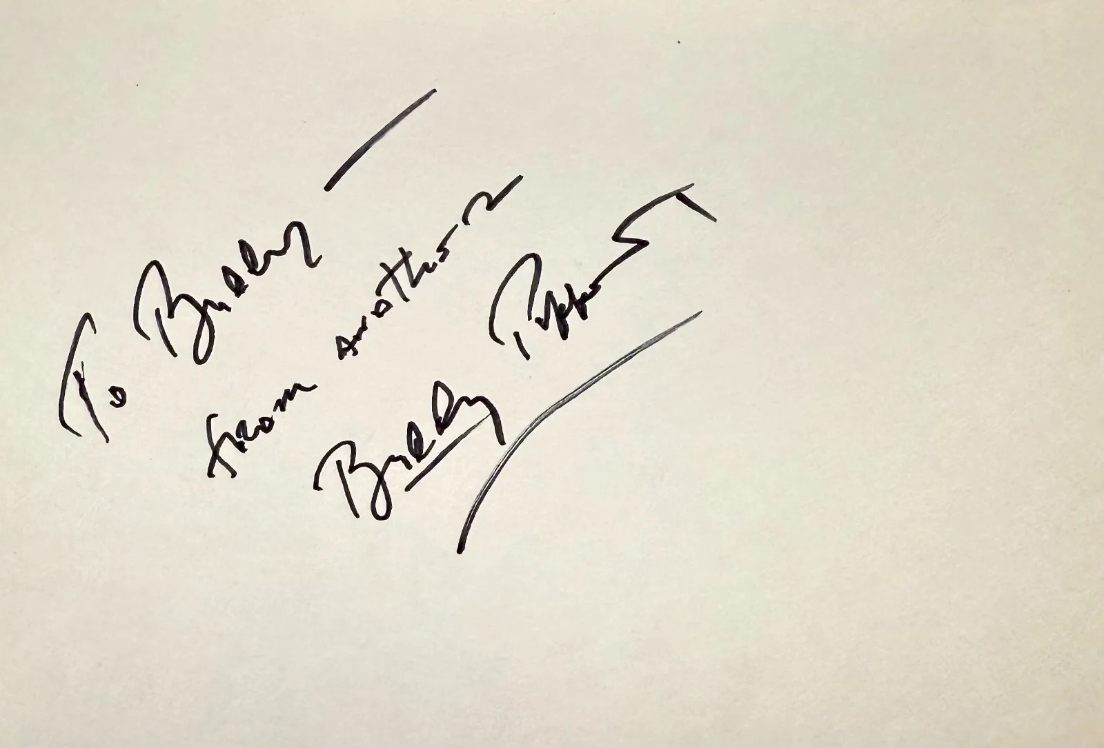 BUDDY PEPPER Signed Autographed 4" x 6" INDEX CARD American Pianist Songwriter, image 3