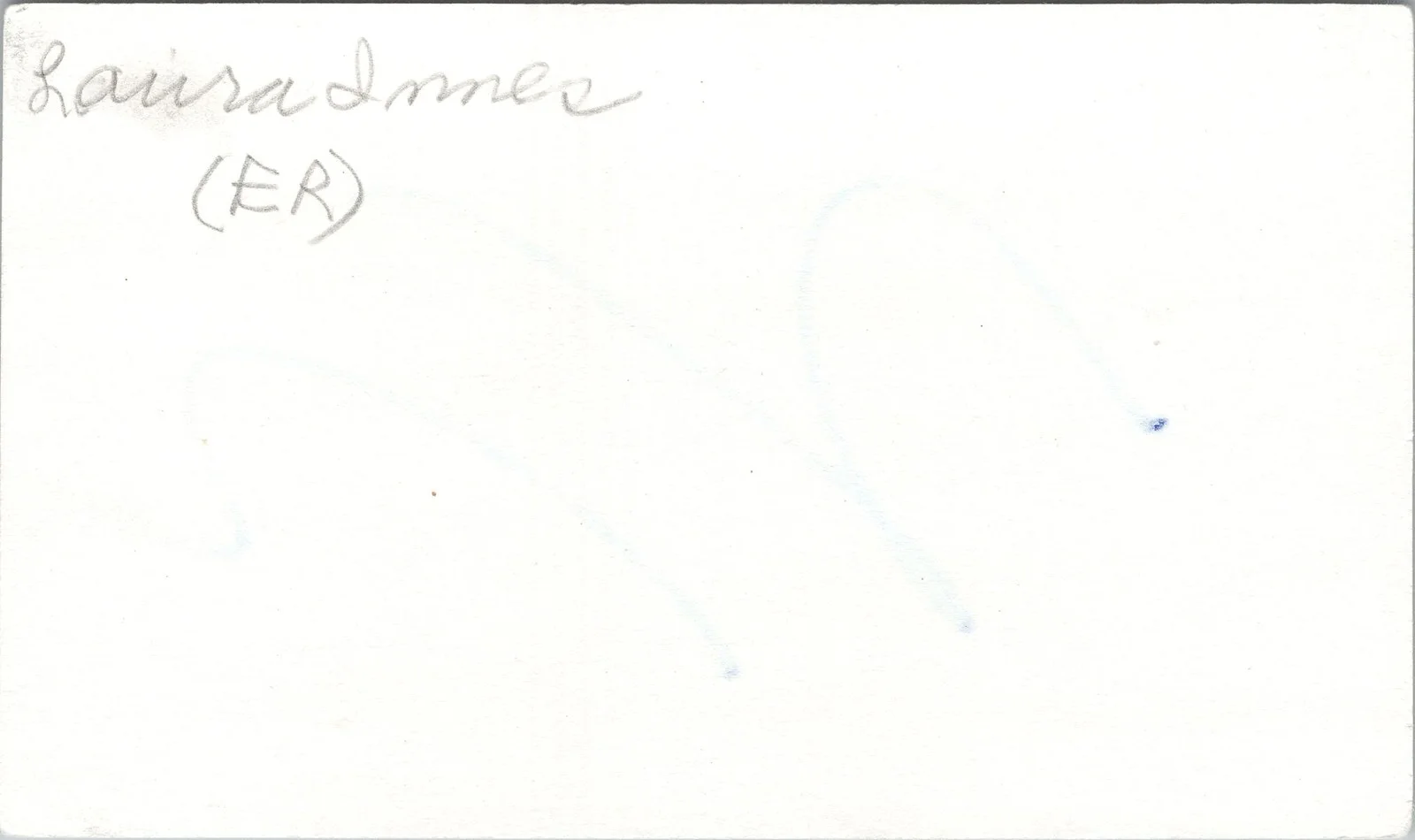Laura Innes — Laura Innes Signed 3x5 Index Card ER Autographed, image 2