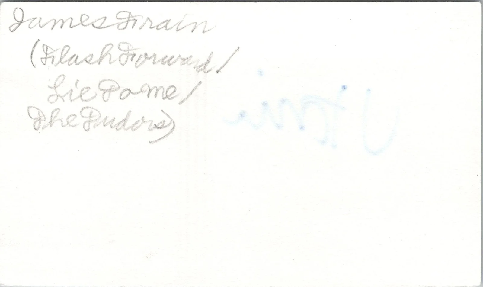 James Frain — James Frain Signed 3x5 Index Card The Tudors Autographed, image 2
