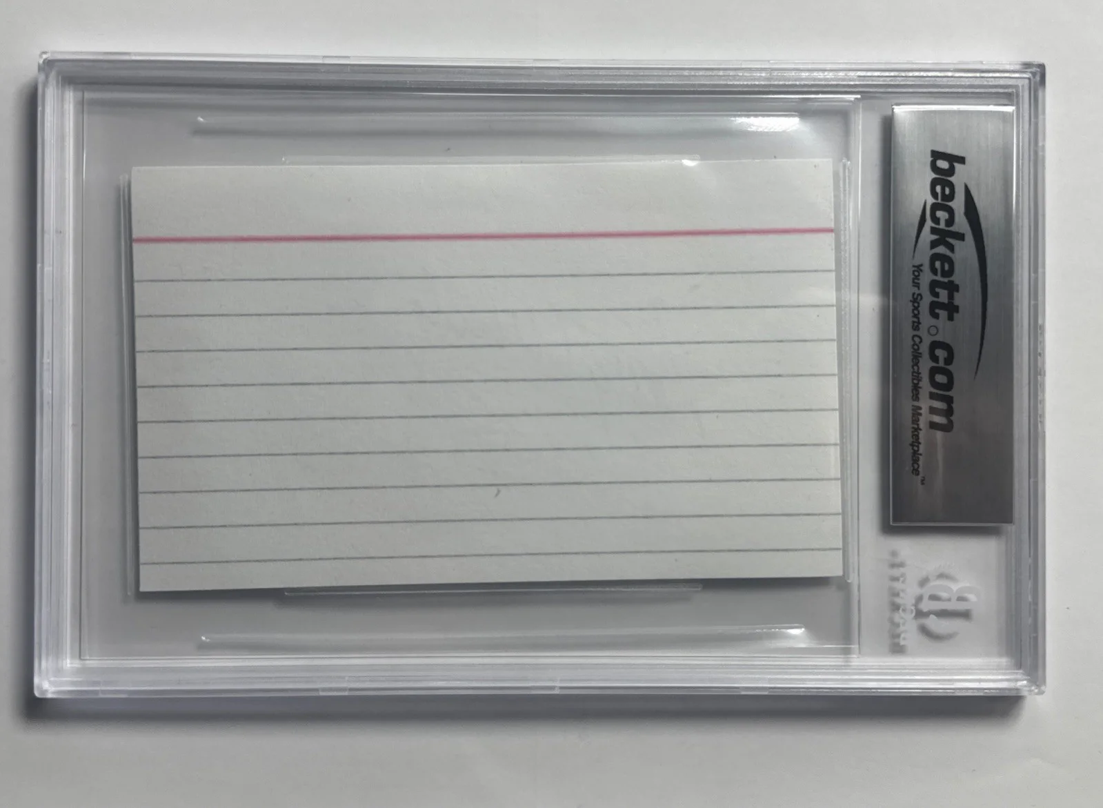 Betty White — BETTY WHITE Signed Auto Autographed Index Card BAS Slabbed Encapsulated, image 2