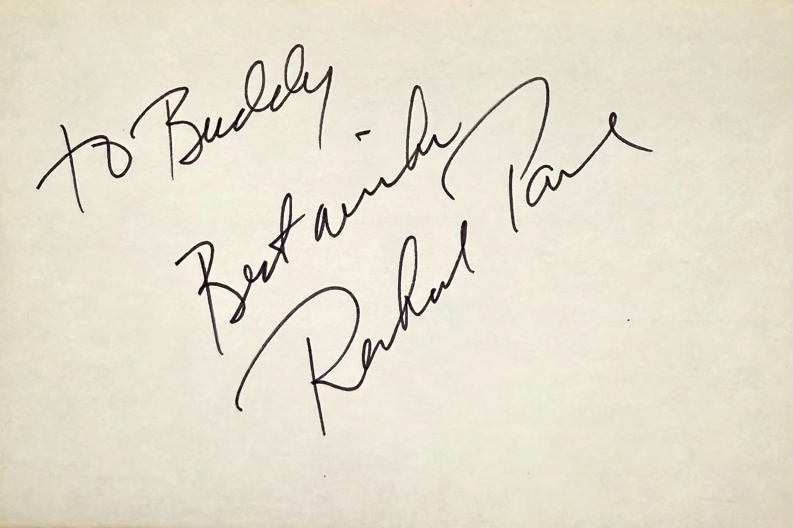 Richard Paul — RICHARD PAUL Signed Autograph 4x6 INDEX CARD Carter Country Full House Beanstalk, изображение 3