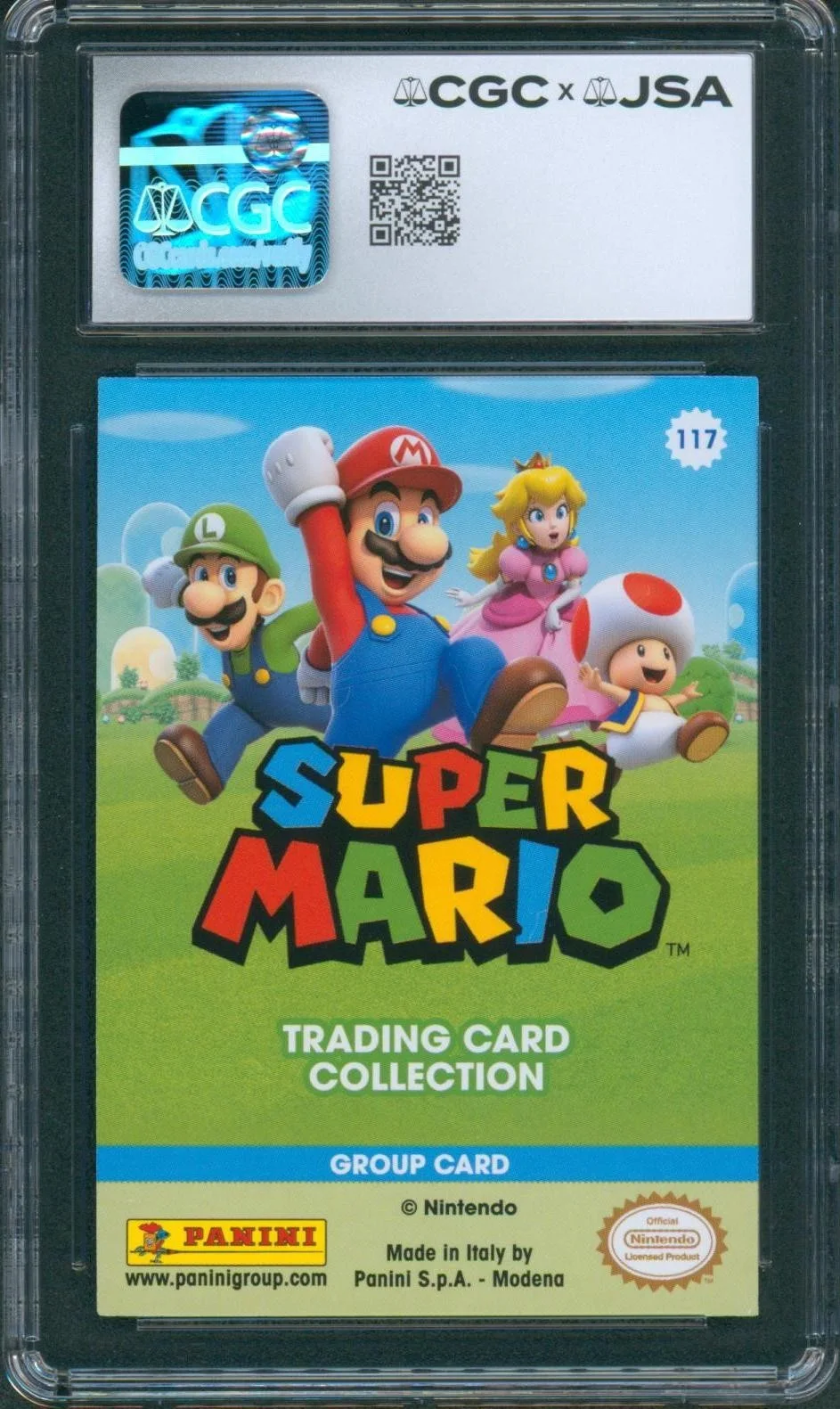 Samantha Kelly — Samantha Kelly Signed Panini Card Peach Super Mario Autograph CGC x JSA SLAB, image 2