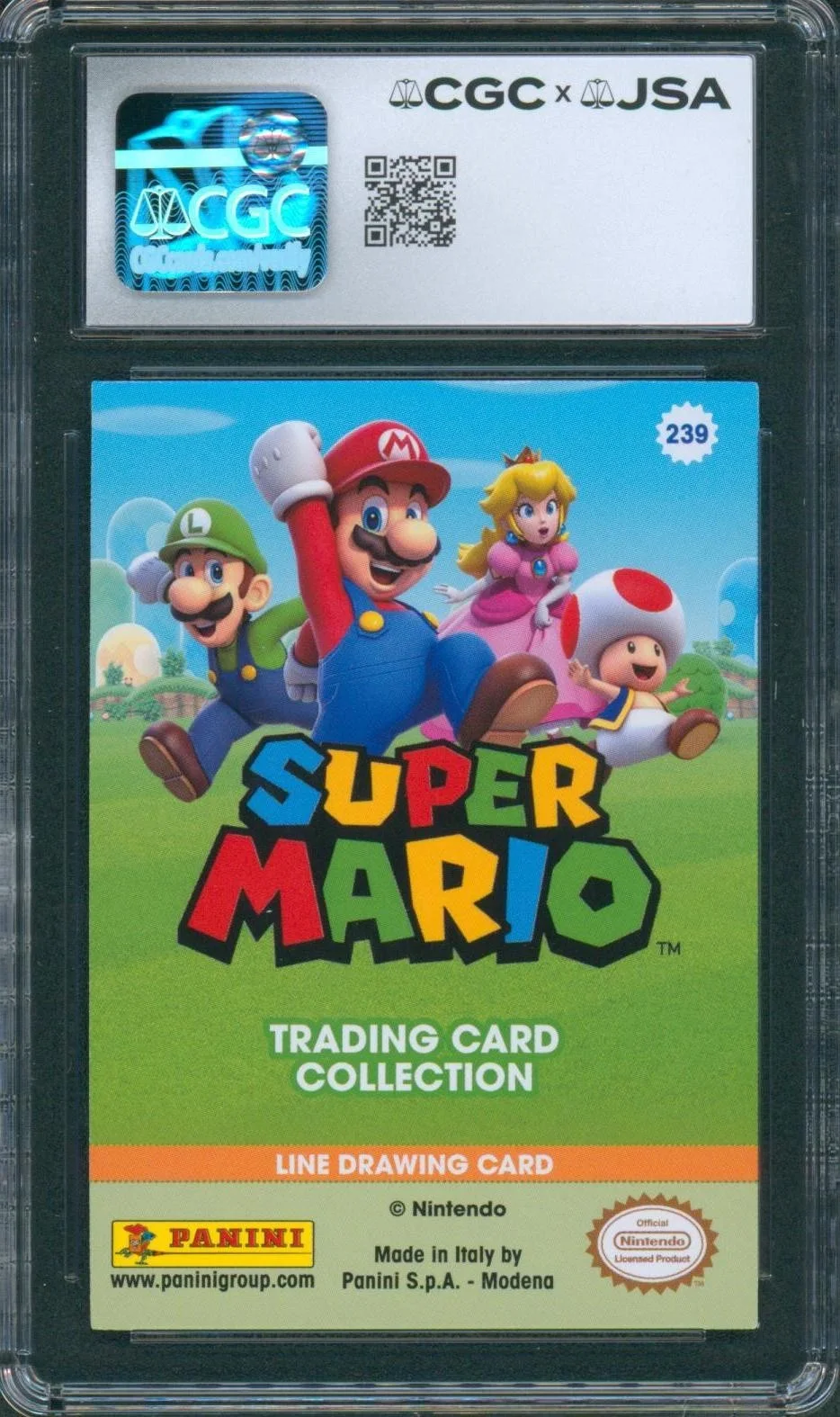 Samantha Kelly — Samantha Kelly Signed Panini Card Peach Super Mario Autograph CGC x JSA SLAB, изображение 2
