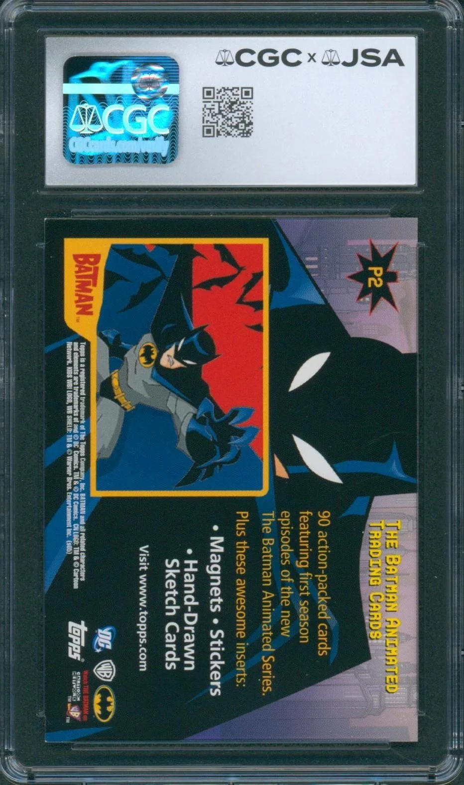 Rino Romano — Rino Romano Signed Card Batman Animated Season One Autograph CGC x JSA SLAB, изображение 2
