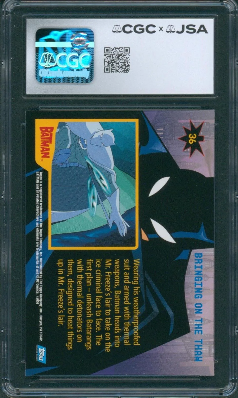 Rino Romano — Rino Romano Signed Card Batman Animated Season One Autograph CGC x JSA SLAB, изображение 2