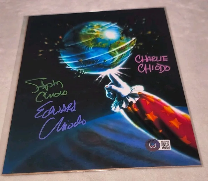 The Chiodo Brothers — Killer Klowns From Outer Space Chiodo Brothers signed 8x10 photo Beckett COA