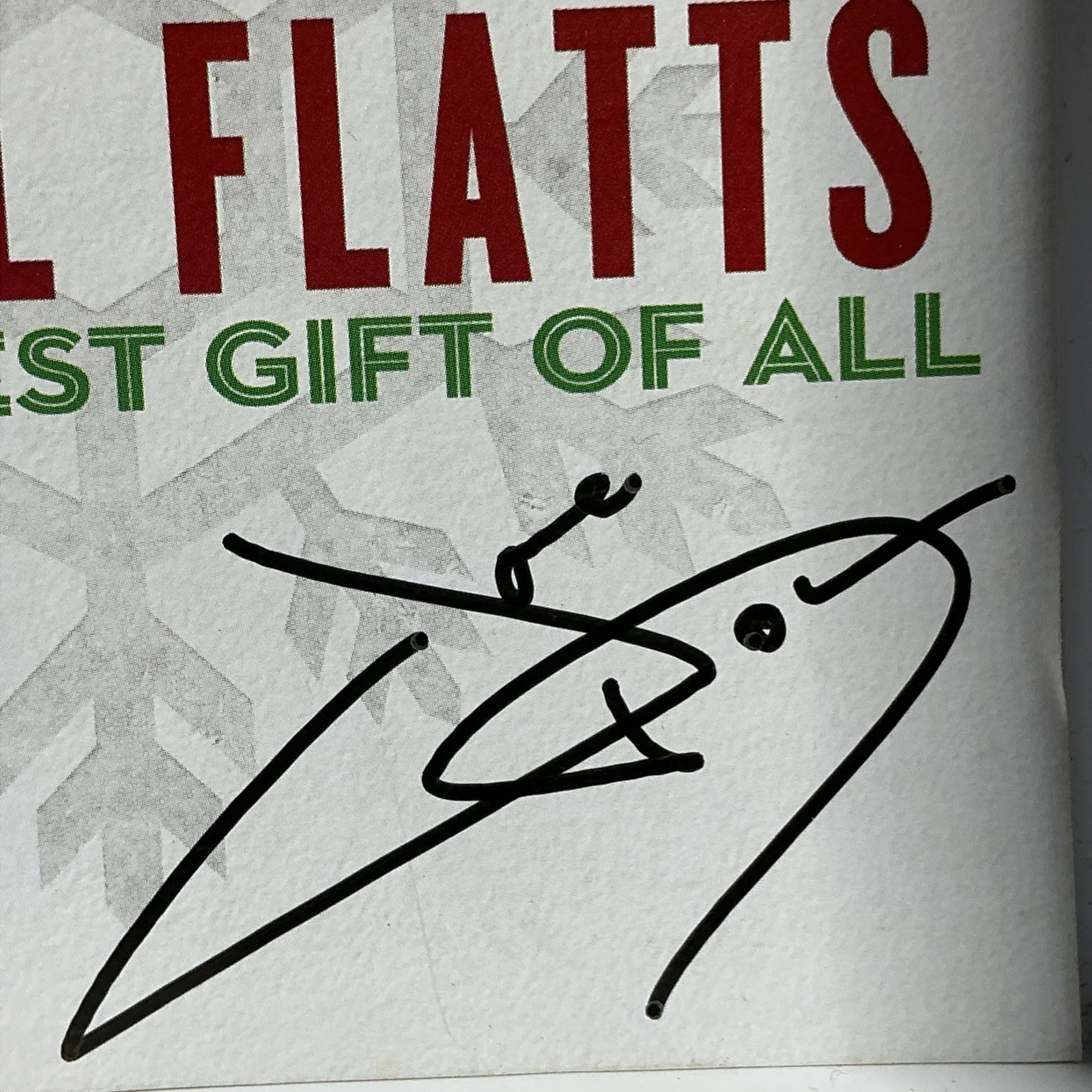 Rascal Flatts signed Joe Don CD insert Autographed The Greatest Gift Of All, image 2