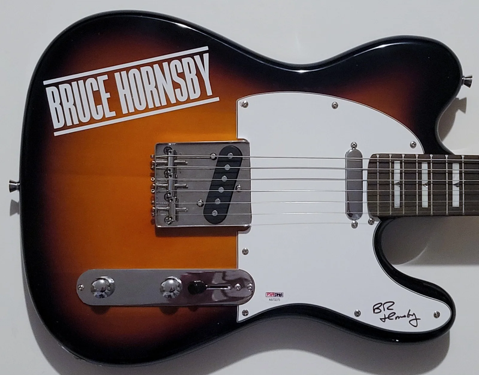 BRUCE HORNSBY Signed Custom Designed Electric Guitar and the Range PSA/DNA, image 2