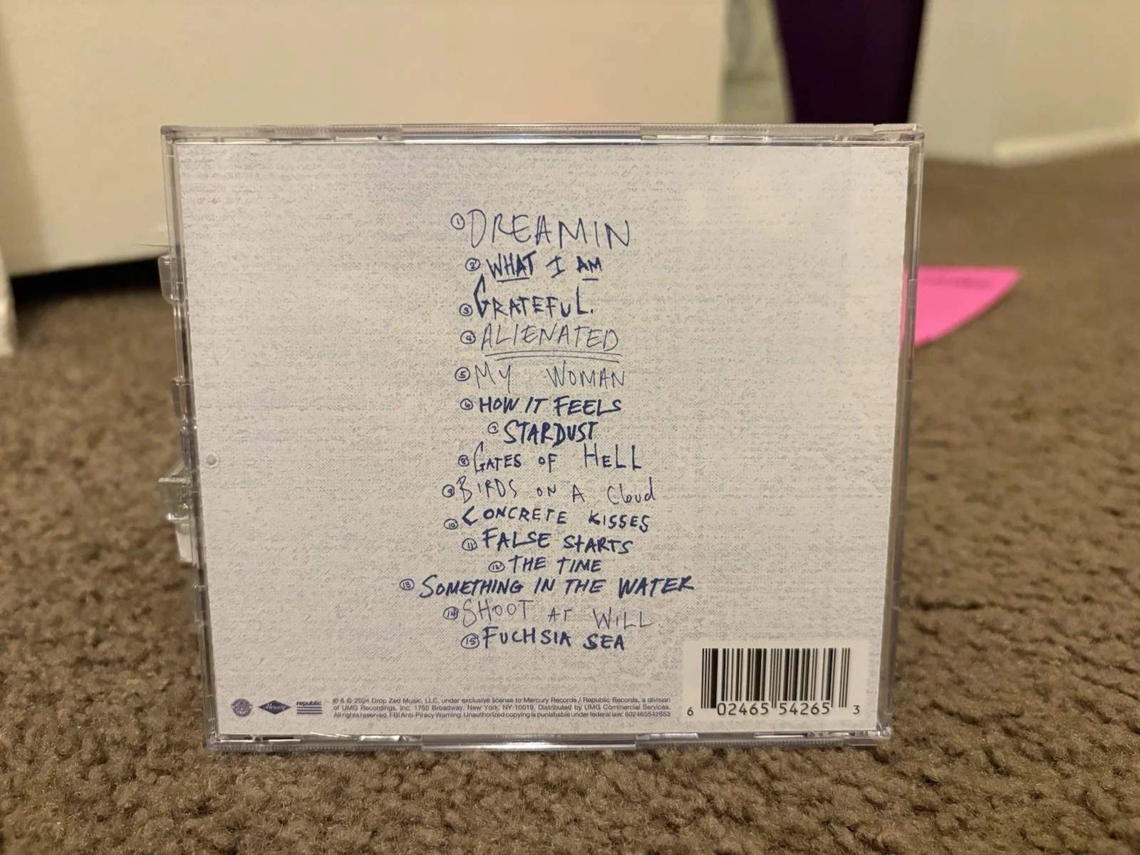 Zayn Malik Signed Room Under The Stairs CD Art Card Autograph, изображение 2