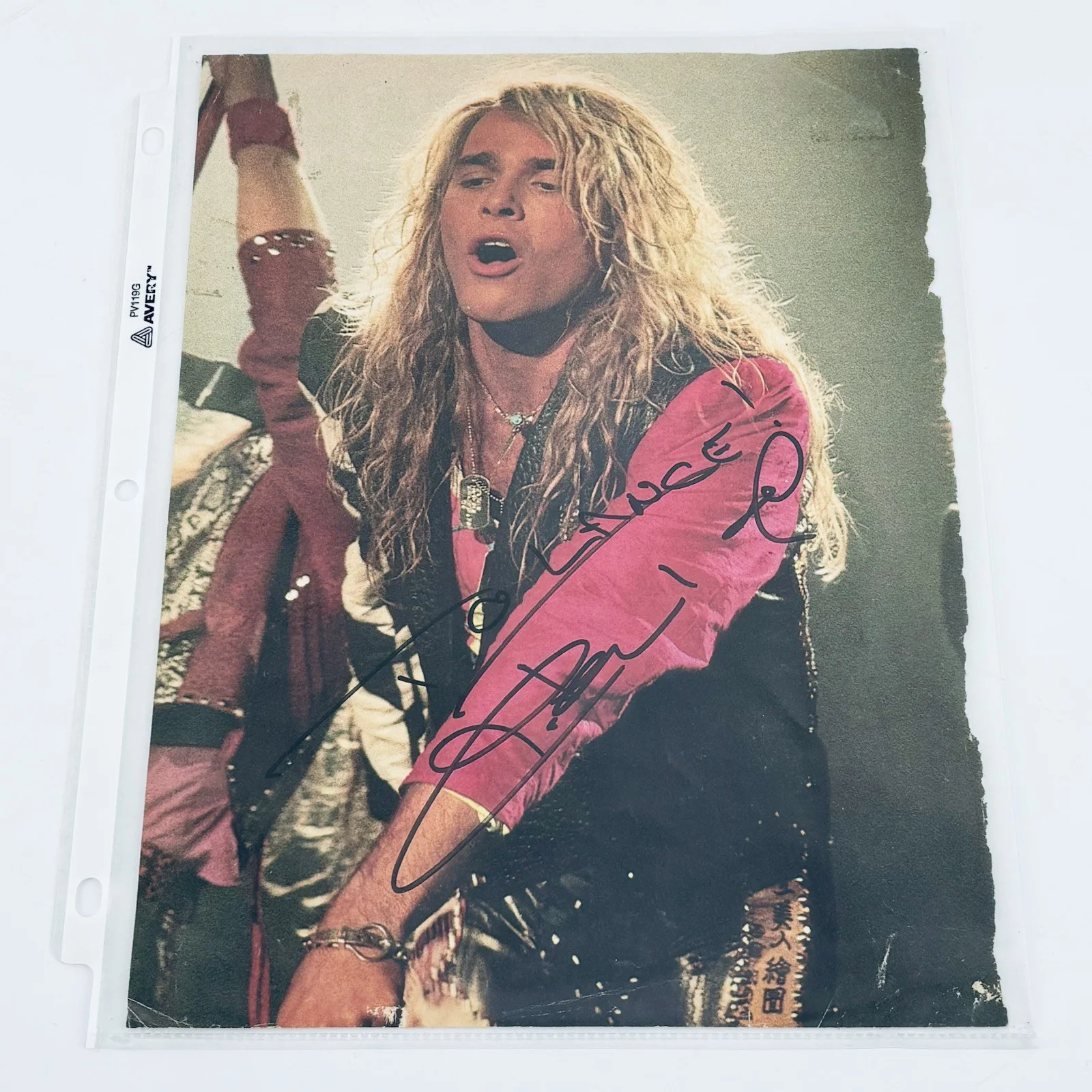 MIKE TRAMP of WHITE LION Signed Magazine Autograph Photo !!, изображение 2