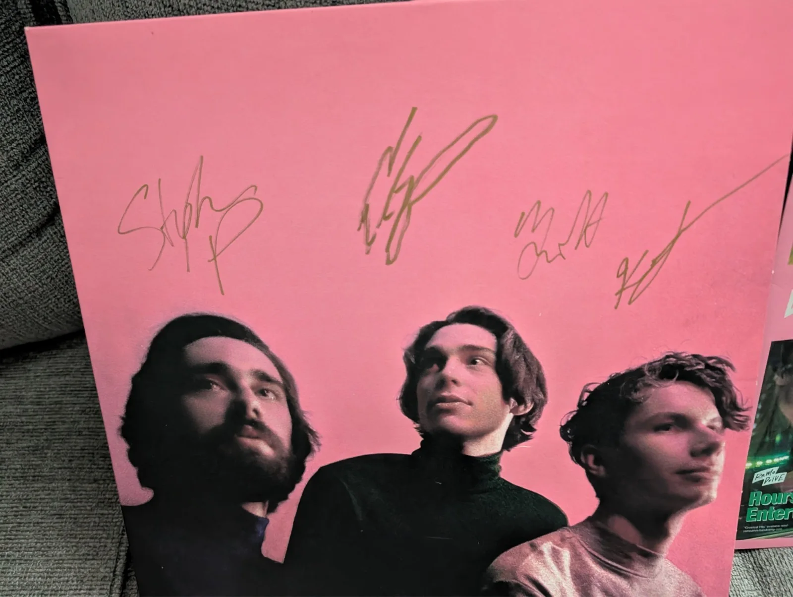 Remo Drive - Greatest Hits Pink Vinyl LP - SIGNED/AUTOGRAPHED FULL CURRENT BAND, image 2