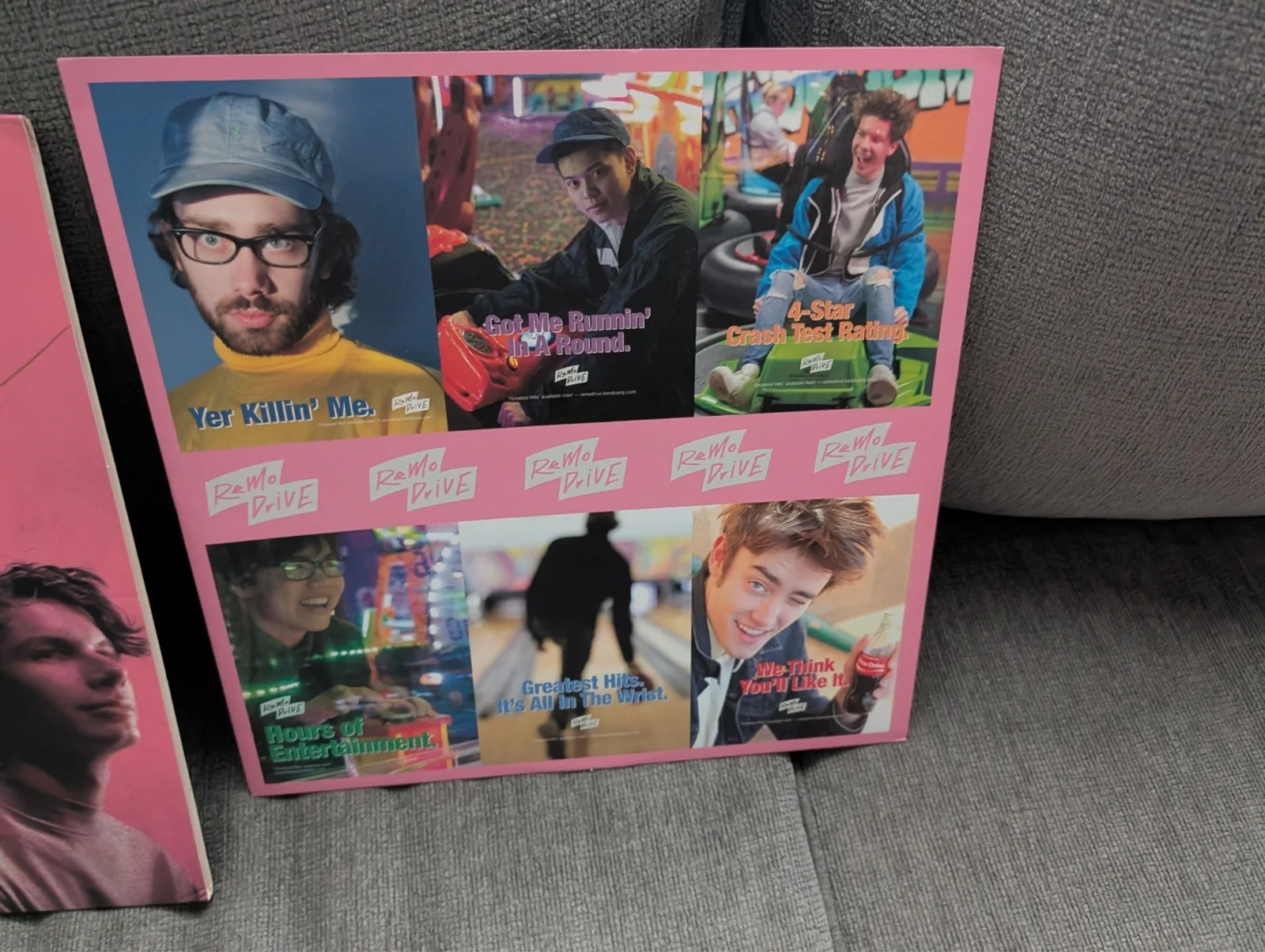 Remo Drive - Greatest Hits Pink Vinyl LP - SIGNED/AUTOGRAPHED FULL CURRENT BAND, image 4