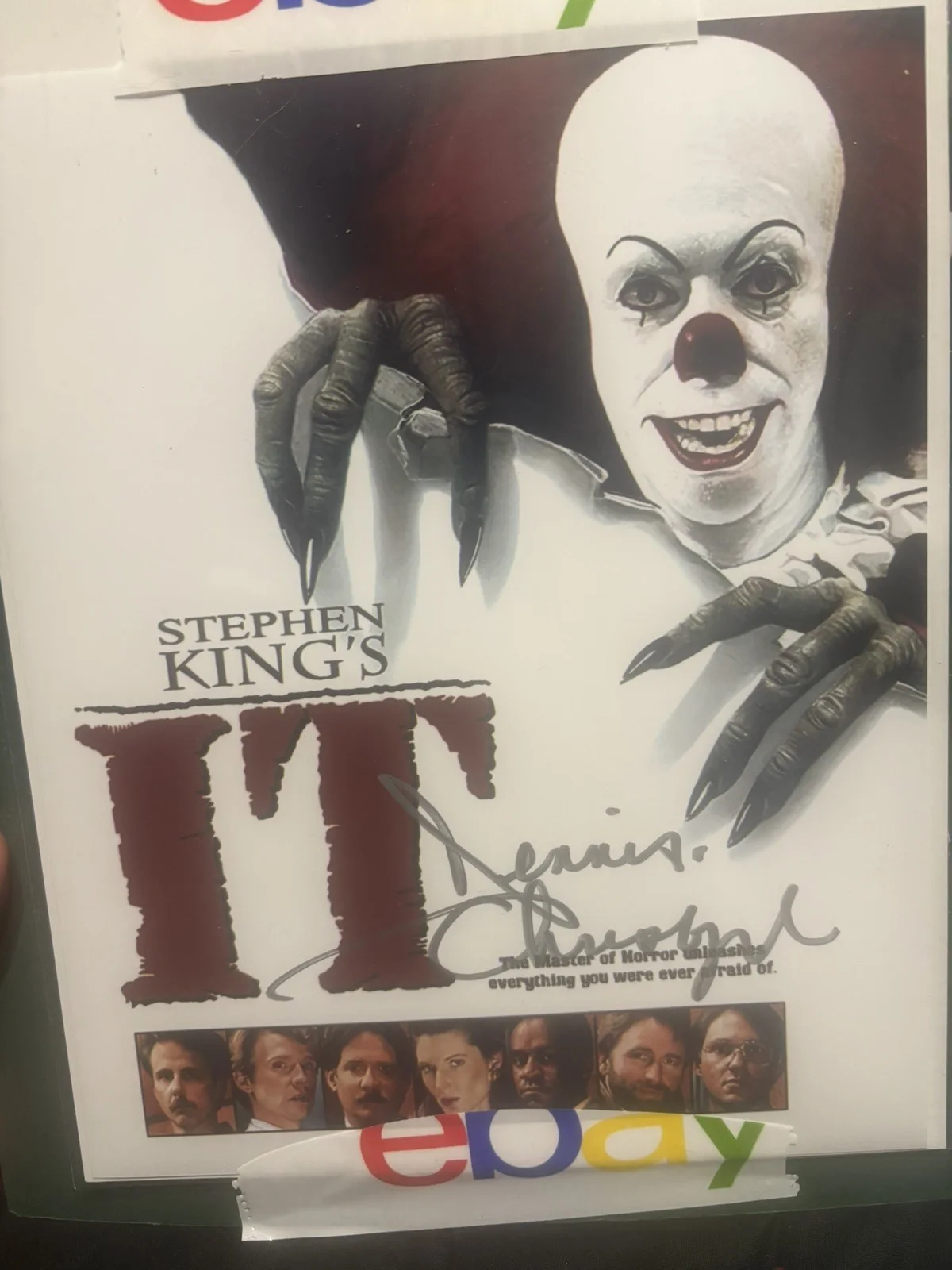 Dennis Christopher — Dennis Christopher Signed 8x10 IT 1990 Eddie Kaspbrak Pennywise Photo COA, image 4