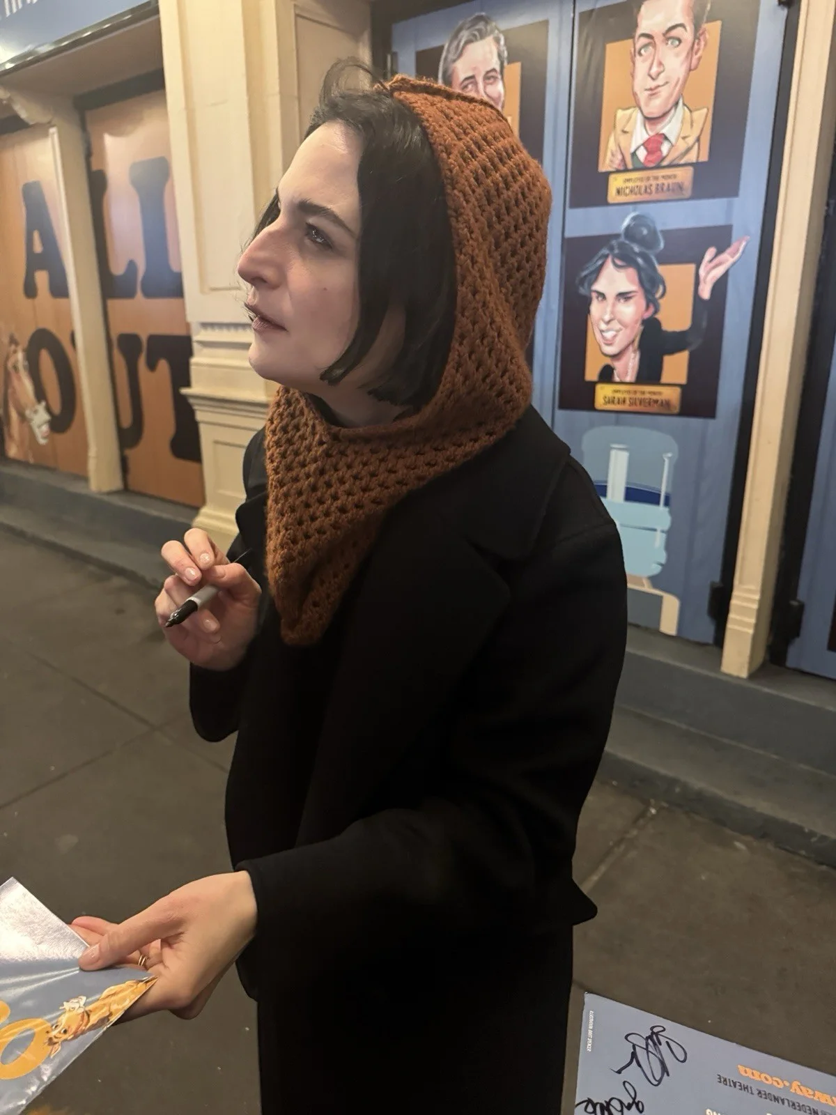Ray Romano Jenny Slate Nicholas Braun Jake Shane Lawrence Band — ALL OUT Broadway Signed Playbill Ray Romano Jenny Slate Nicholas Braun JakeShane, изображение 2