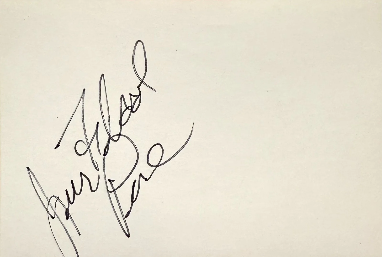 Judy Pace — JUDY PACE Signed Autograph 4"x 6" INDEX CARD Frogs Cotton Comes to Harlem Shaft, image 3
