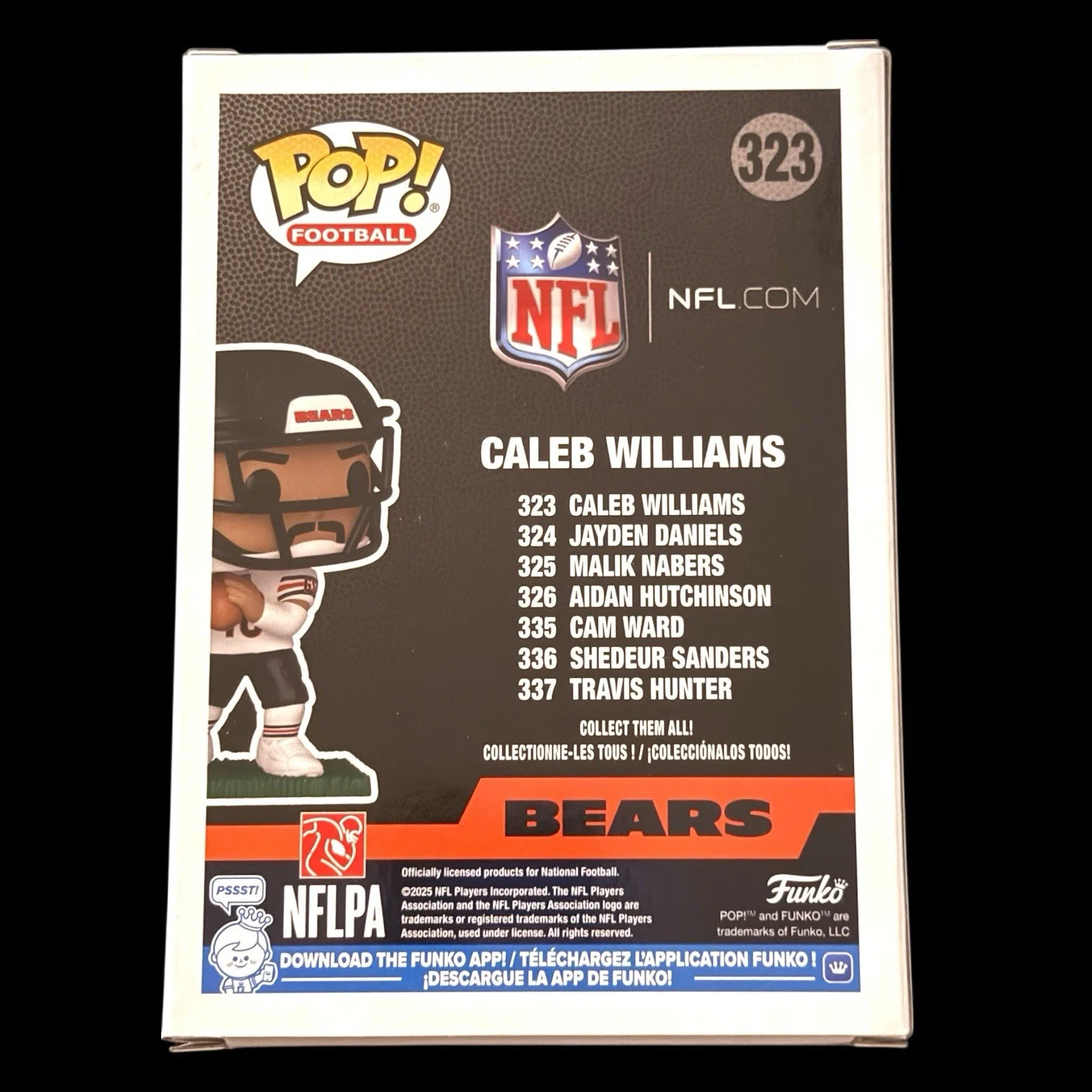 Caleb Williams Signed Funko Pop #323 BAS Beckett COA Autograph Bears, image 3
