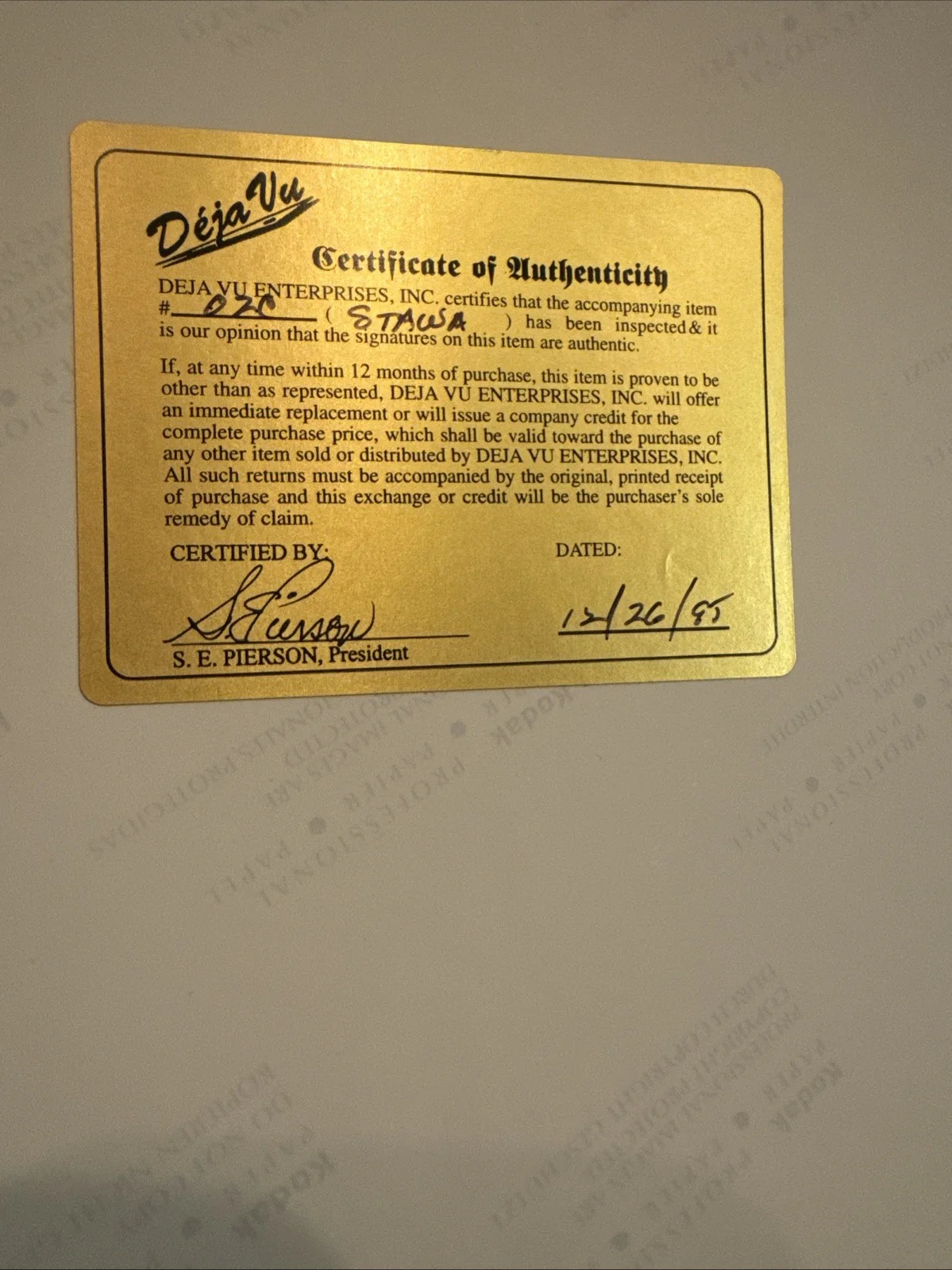 Signed Star Wars Photo Deja Vu Photography, image 5