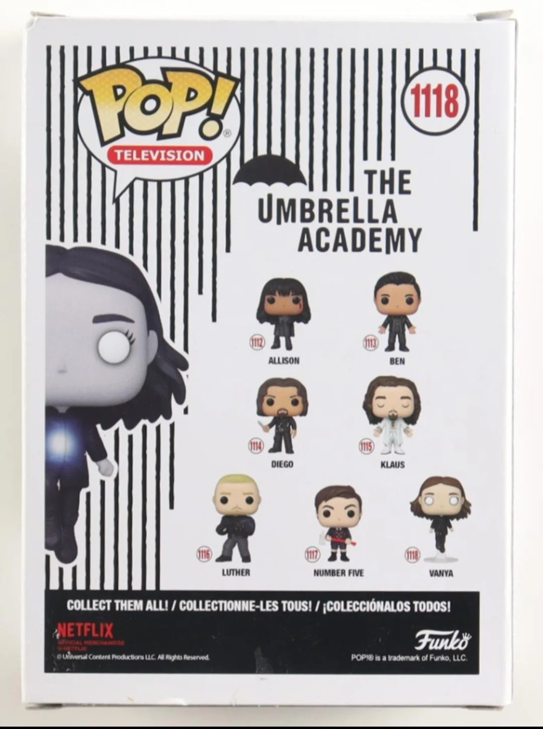Elliot page — Elliott Page Signed Vanya Funko Pop! #1118 ACOA COA The Umbrella Academy, image 3