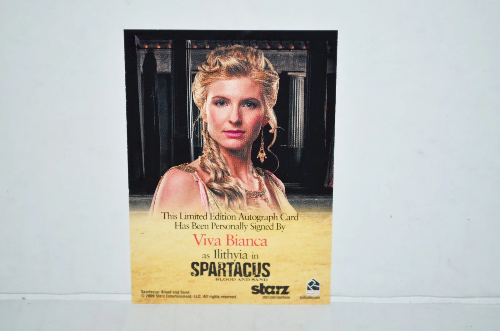 Viva Bianca — Rittenhouse Spartacus Blood And Sand Viva Bianca As Llithyia Autograph Card, image 2