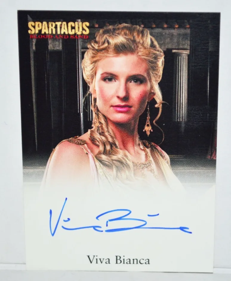 Viva Bianca — Rittenhouse Spartacus Blood And Sand Viva Bianca As Llithyia Autograph Card