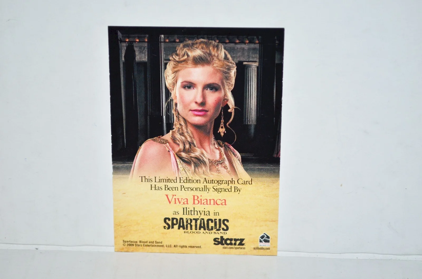 Viva Bianca — Rittenhouse Spartacus Blood And Sand Viva Bianca As Llithyia Autograph Card, image 2