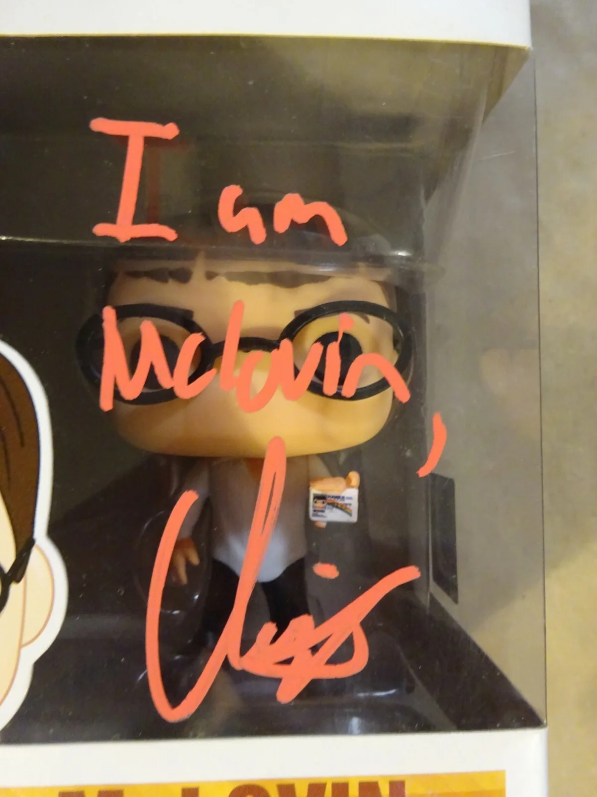 Christopher Mintz-Plasse — Signed McLovin Superbad Christopher Mintz-Plasse Auto Funko Pop Official Pix COA, image 4