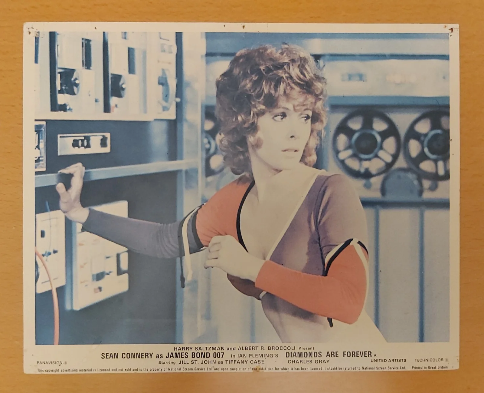 DIAMONDS ARE FOREVER 1971 JAMES BOND FOH ORIGINAL LOBBY CARD SET OF 8 10 X 8, изображение 3