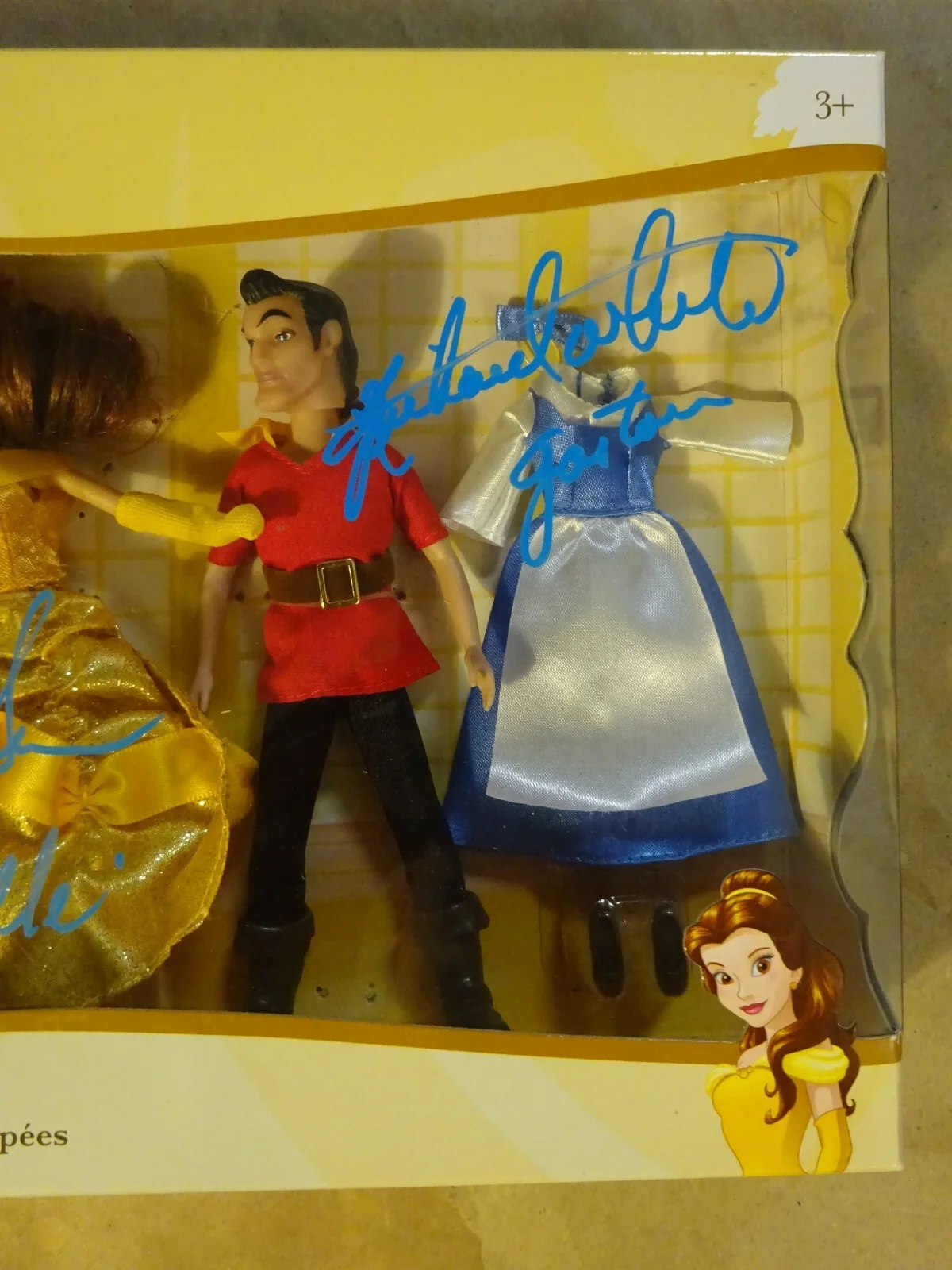 Paige O'Hara, Robby Benson, Richard White — Signed Paige O'Hara Robby Benson Richard White Beauty And The Beast Figures BAS, изображение 5