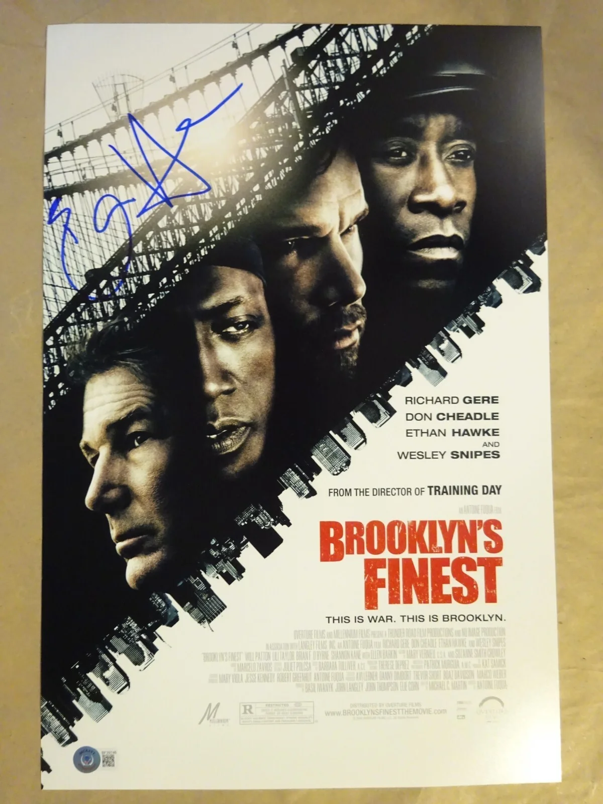 Ethan Hawke — Signed Ethan Hawke Autographed Brooklyn's Finest 12"x18" Photo Beckett BAS COA