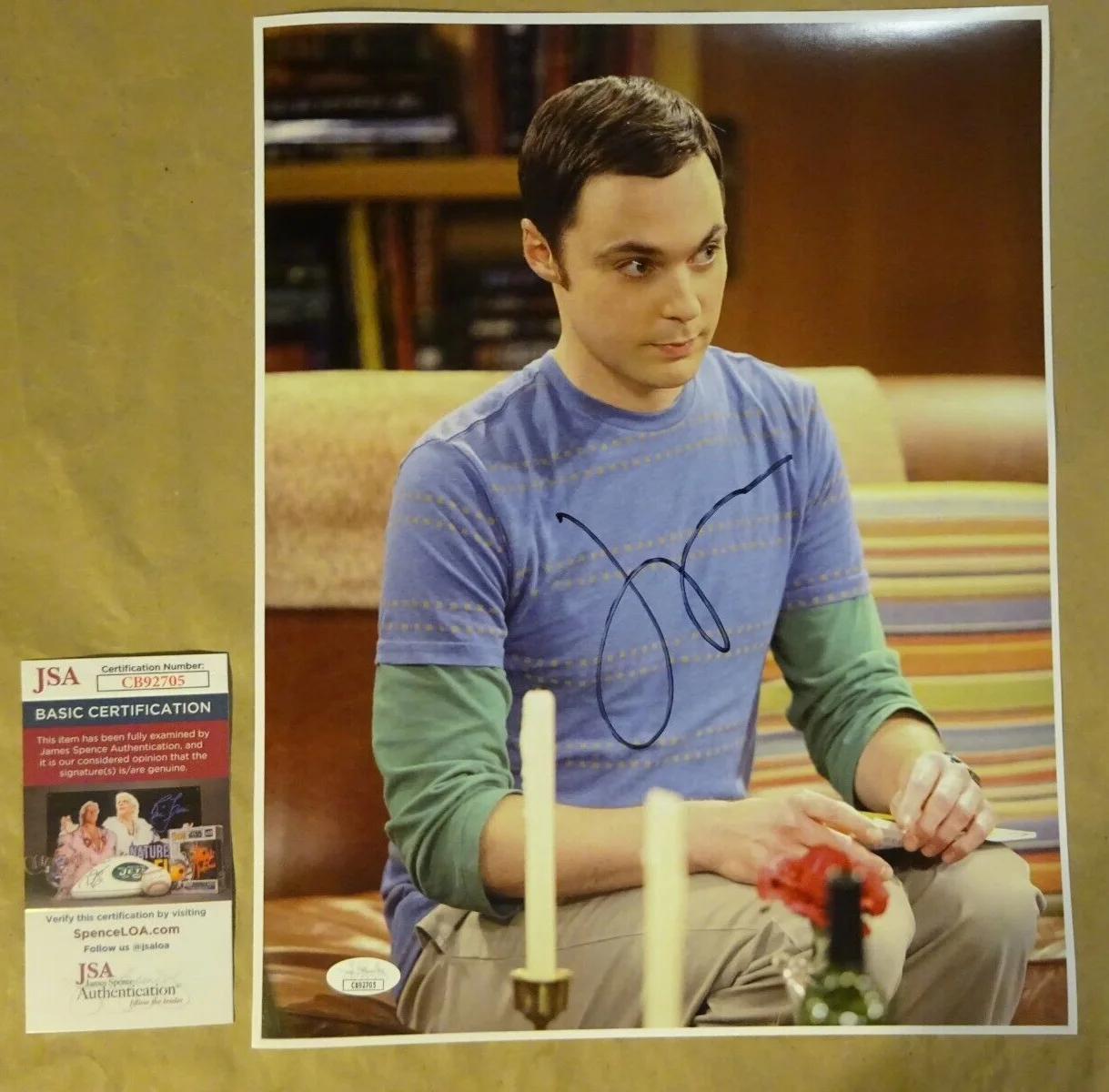 Jim Parsons — Signed Jim Parsons Autographed 11"x14" Photo Big Bang Theory JSA COA