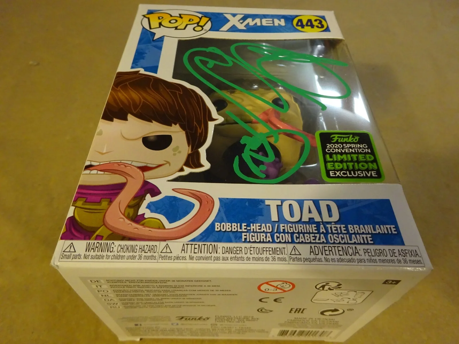 Ray Park — Signed Ray Park Autographed X-Men Toad Funko Pop #443 PSA COA, image 2