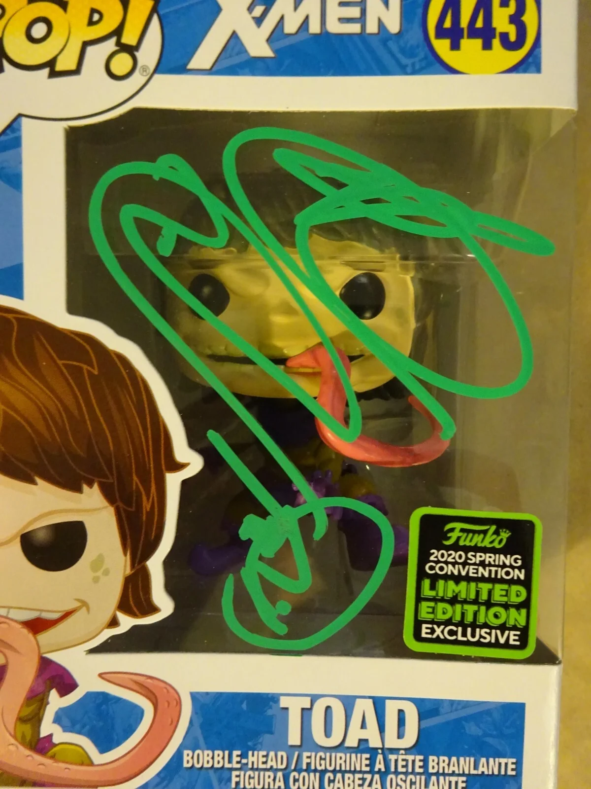 Ray Park — Signed Ray Park Autographed X-Men Toad Funko Pop #443 PSA COA, image 3