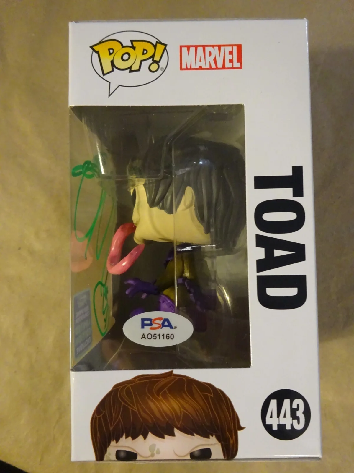 Ray Park — Signed Ray Park Autographed X-Men Toad Funko Pop #443 PSA COA, image 5