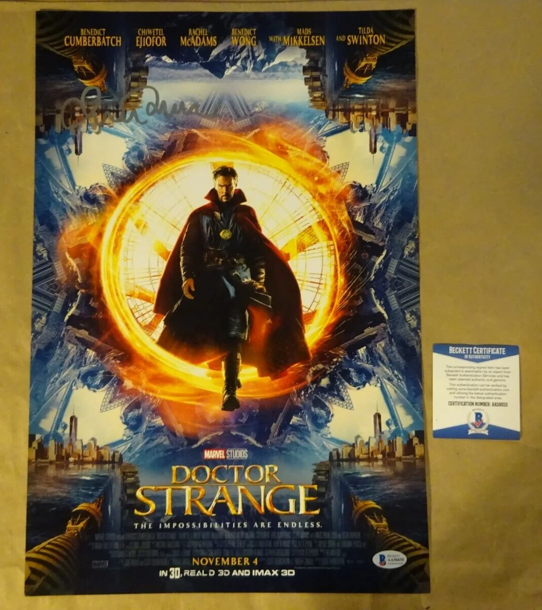 Tilda Swinton — Signed Tilda Swinton Autographed Doctor Strange 12"x18" Photo Beckett BAS COA