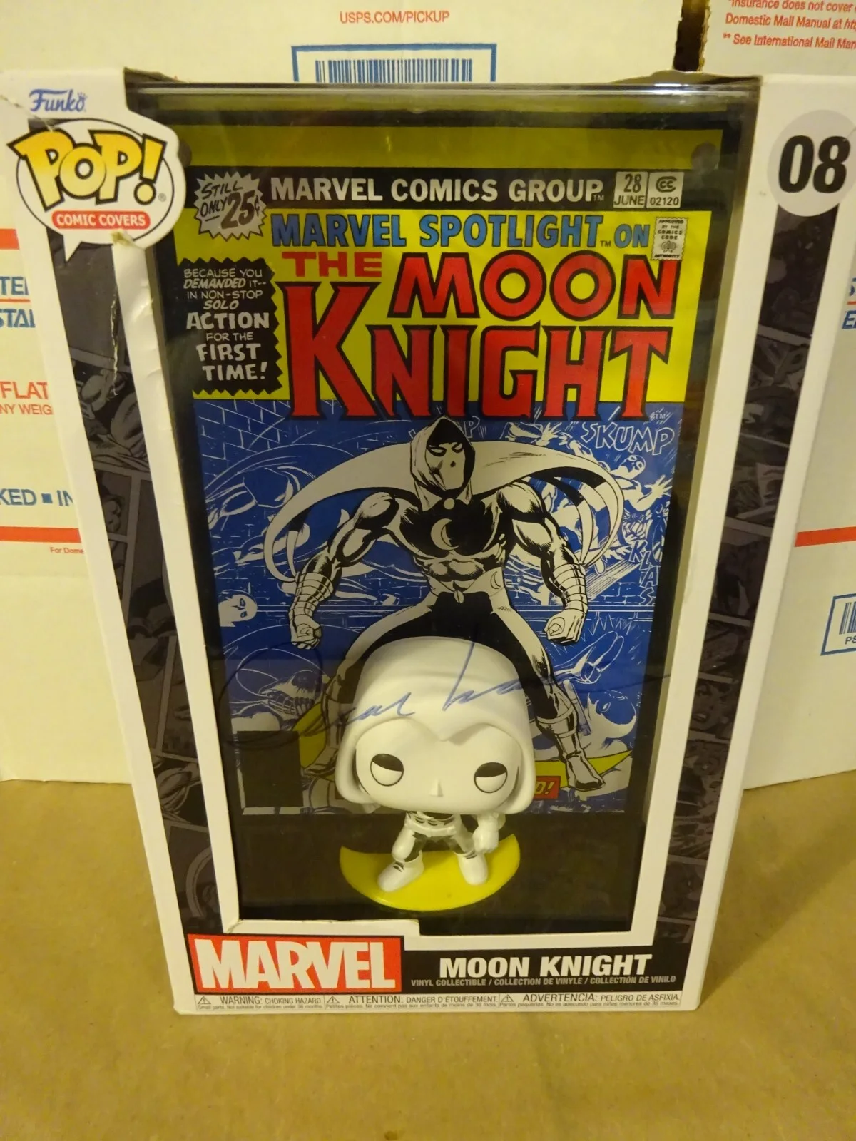 Oscar Isaac — Signed Oscar Isaac Autographed Moon Knight Comic Funko Pop #08 JSA COA, image 2