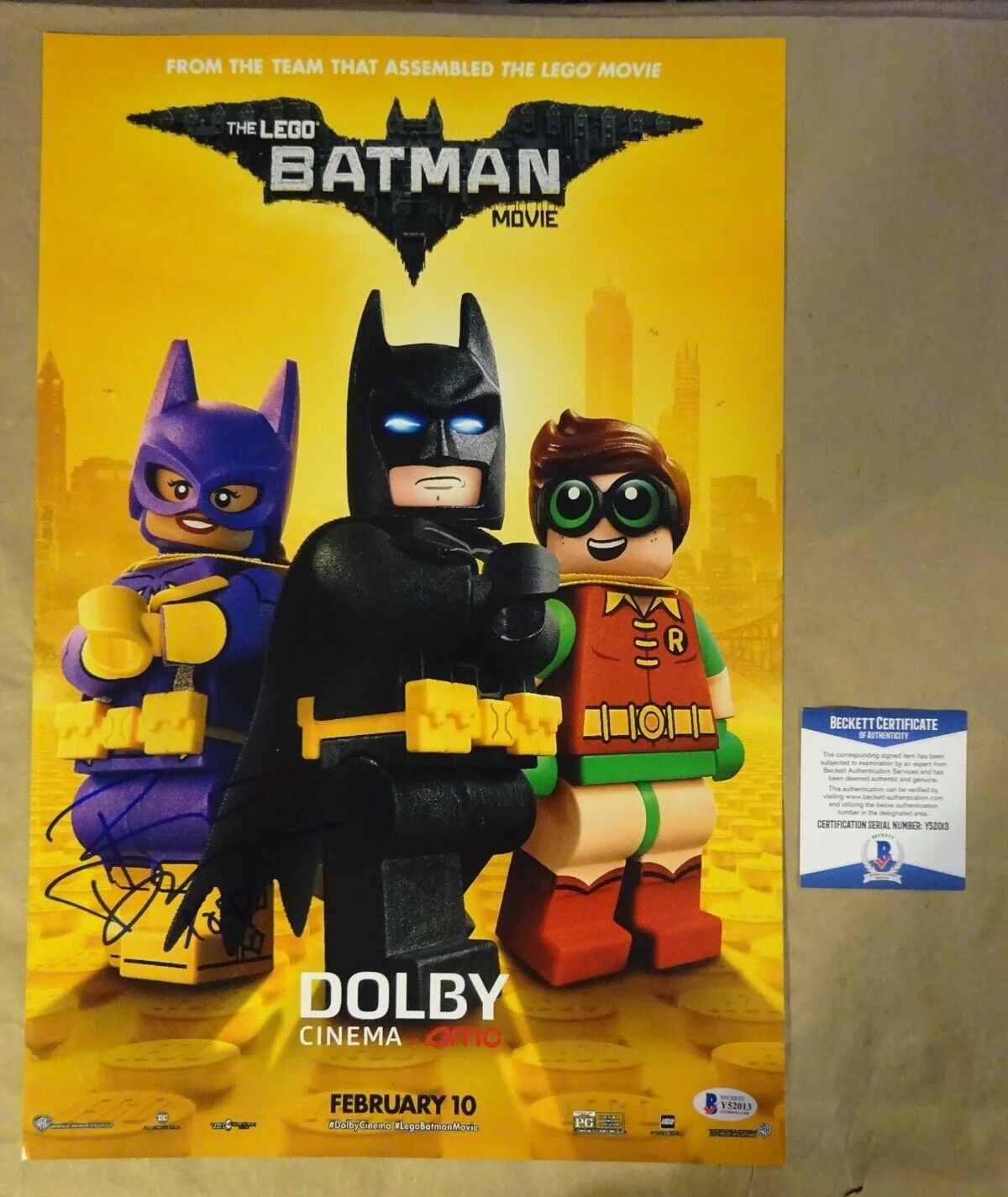 Rosario Dawson — Signed Rosario Dawson Autographed The Lego Batman Movie 12"x18" Photo BAS COA