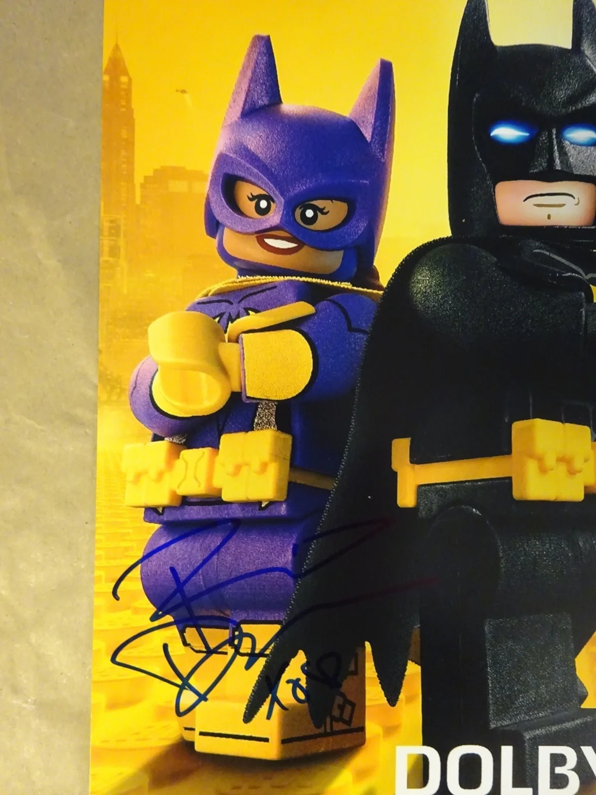 Rosario Dawson — Signed Rosario Dawson Autographed The Lego Batman Movie 12"x18" Photo BAS COA, изображение 4