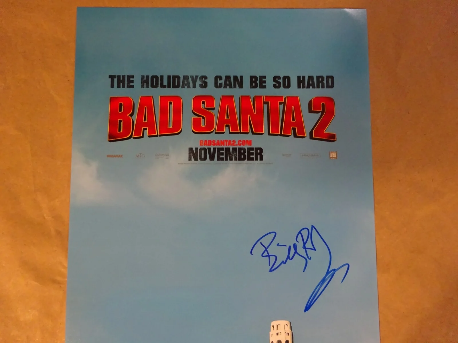 Billy Bob Thornton — Signed Billy Bob Thornton Autographed 11"x17" Bad Santa 2 Photo Beckett BAS COA, изображение 4