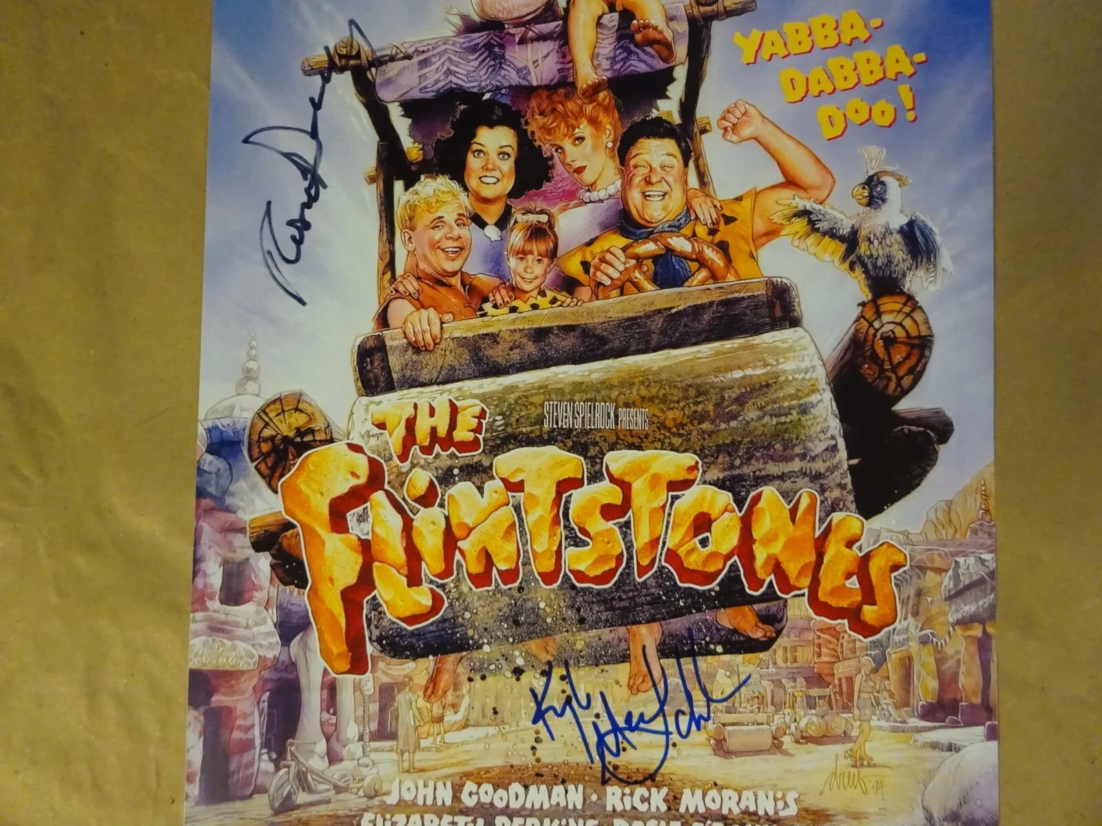 Rosie O'Donnell, Kyle MacLachlan — Signed Rosie O'Donnell & Kyle MacLachlan 11"x17" The Flintstones Photo BAS COA, изображение 4