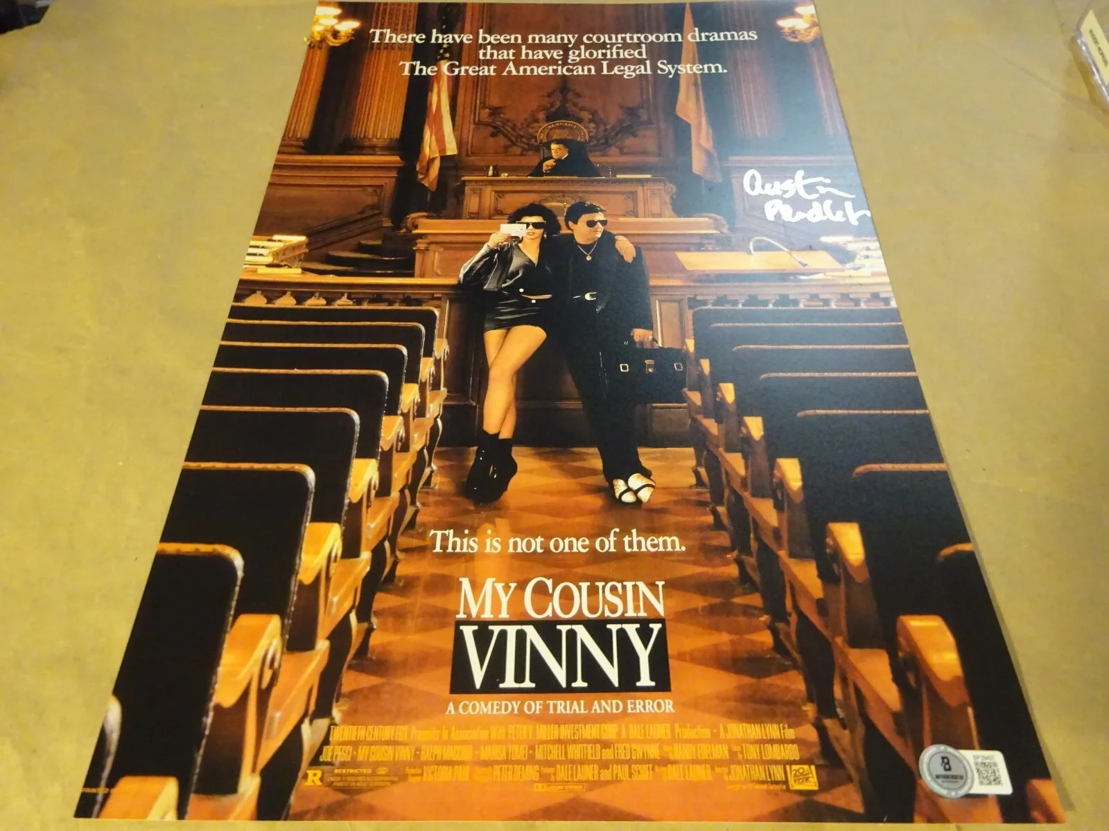 Austin Pendleton — Signed Austin Pendleton Autographed My Cousin Vinny 12x18 Photo Beckett BAS COA, изображение 2