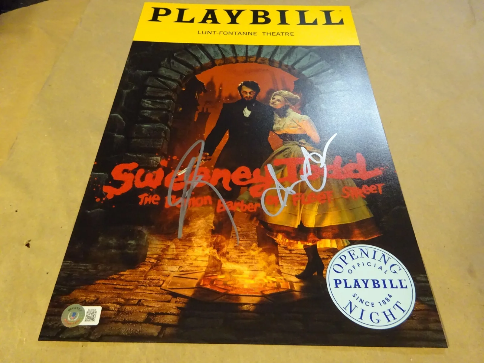 Josh Groban, Annaleigh Ashford — Sweeney Todd 11x17 Photo Signed By Josh Groban & Annaleigh Ashford BAS COA, изображение 2