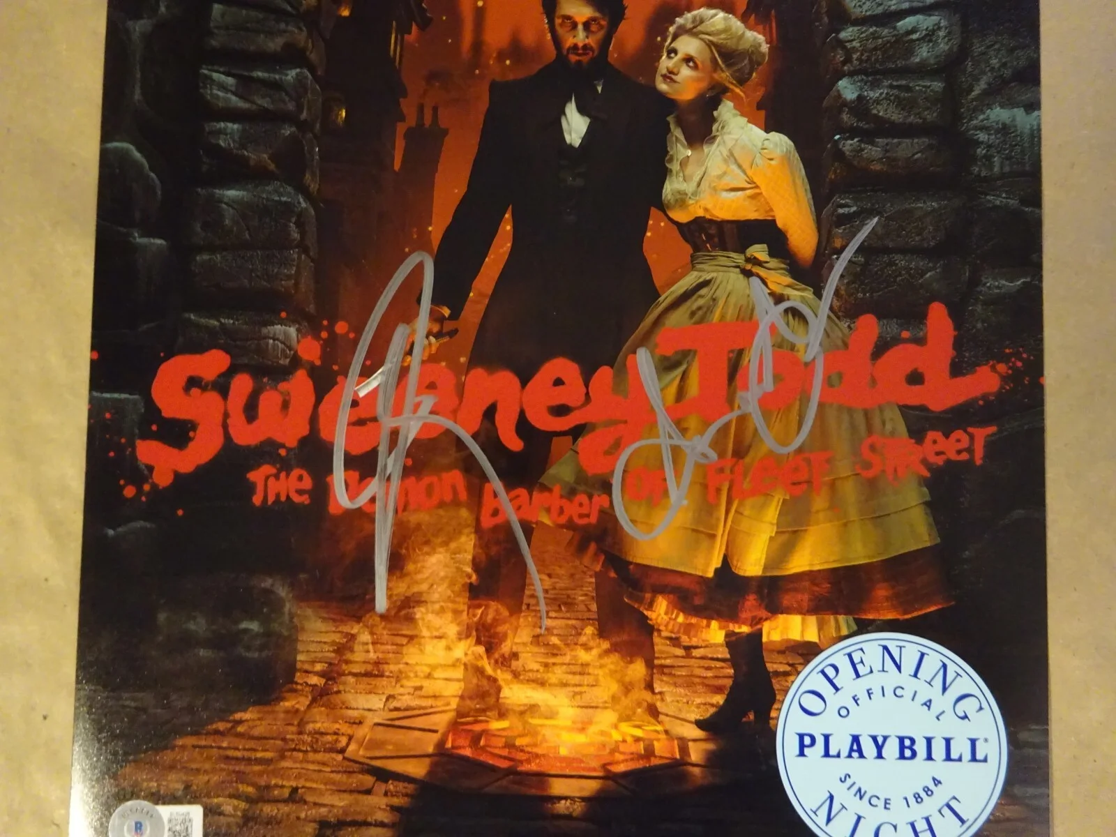 Josh Groban, Annaleigh Ashford — Sweeney Todd 11x17 Photo Signed By Josh Groban & Annaleigh Ashford BAS COA, изображение 3