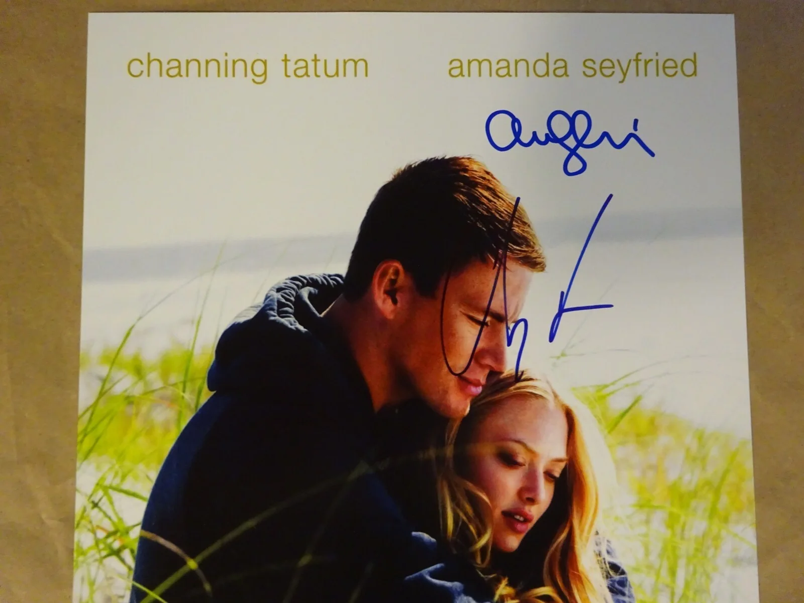 Channing Tatum, Amanda Seyfried — Signed Channing Tatum Amanda Seyfried Autographed 11x17 Dear John Photo BAS COA, изображение 4